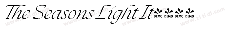 The Seasons Light It字体转换